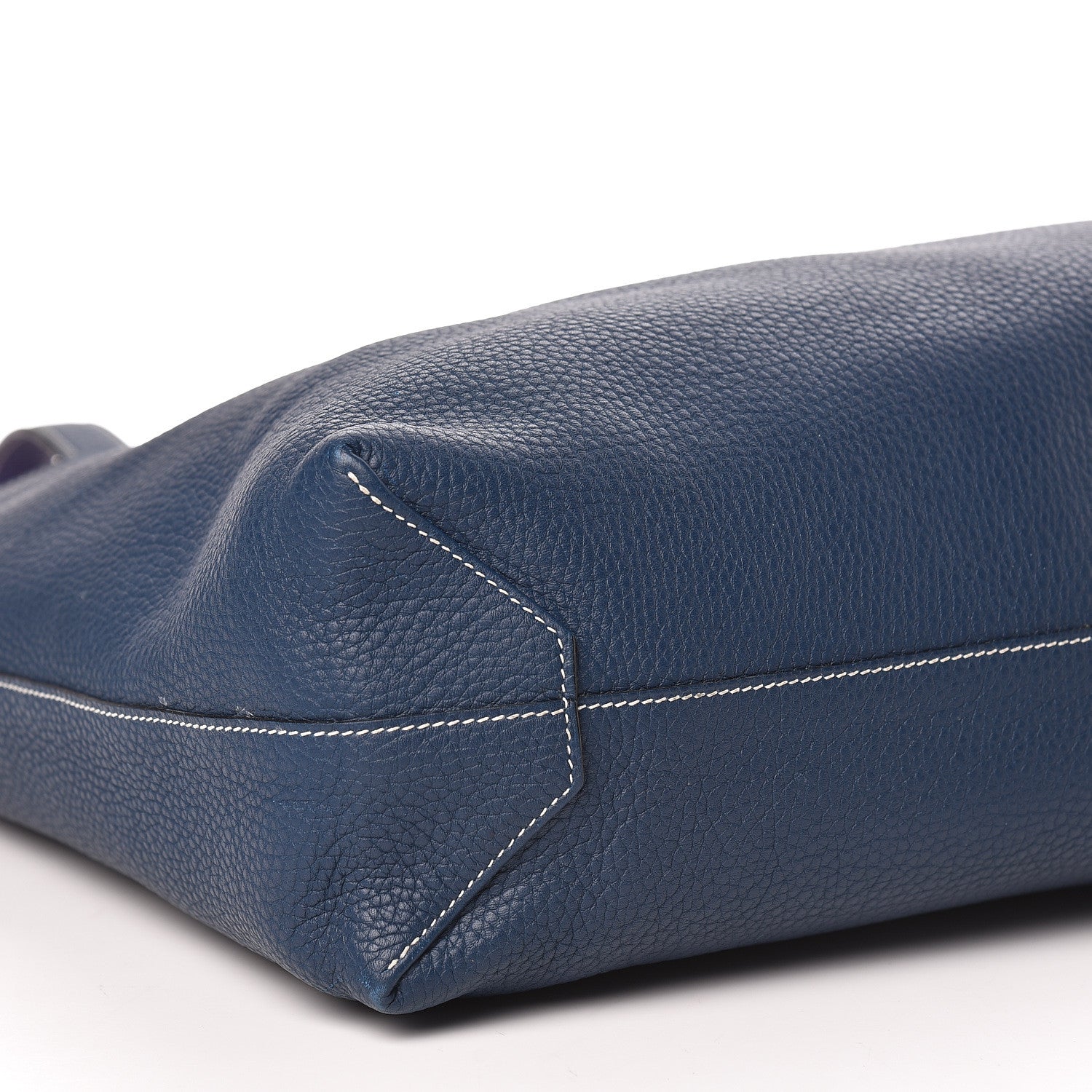 Hermes Taurillon Clemence Double Sens 36 Reversible Tote Iris Bleu De Malte 11 of 20