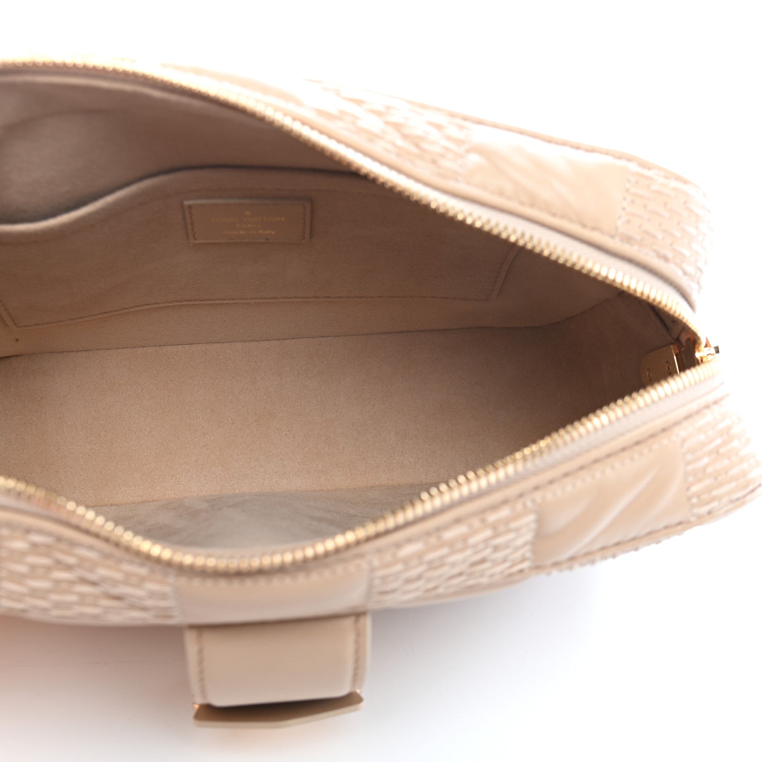 Louis Vuitton Lambskin Damier Quilt Troca MM Cashmere Beige 5 of 8