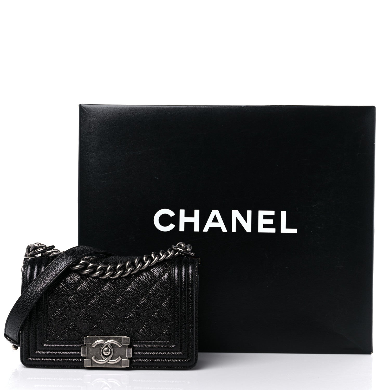 Chanel Caviar Quilted Small Boy Flap Black 10 of 10