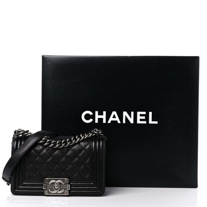 Chanel Caviar Quilted Small Boy Flap Black 10 of 10