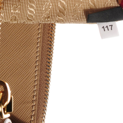 Prada Saffiano Lux Large Double Zip Tote Sabbia 8 of 9
