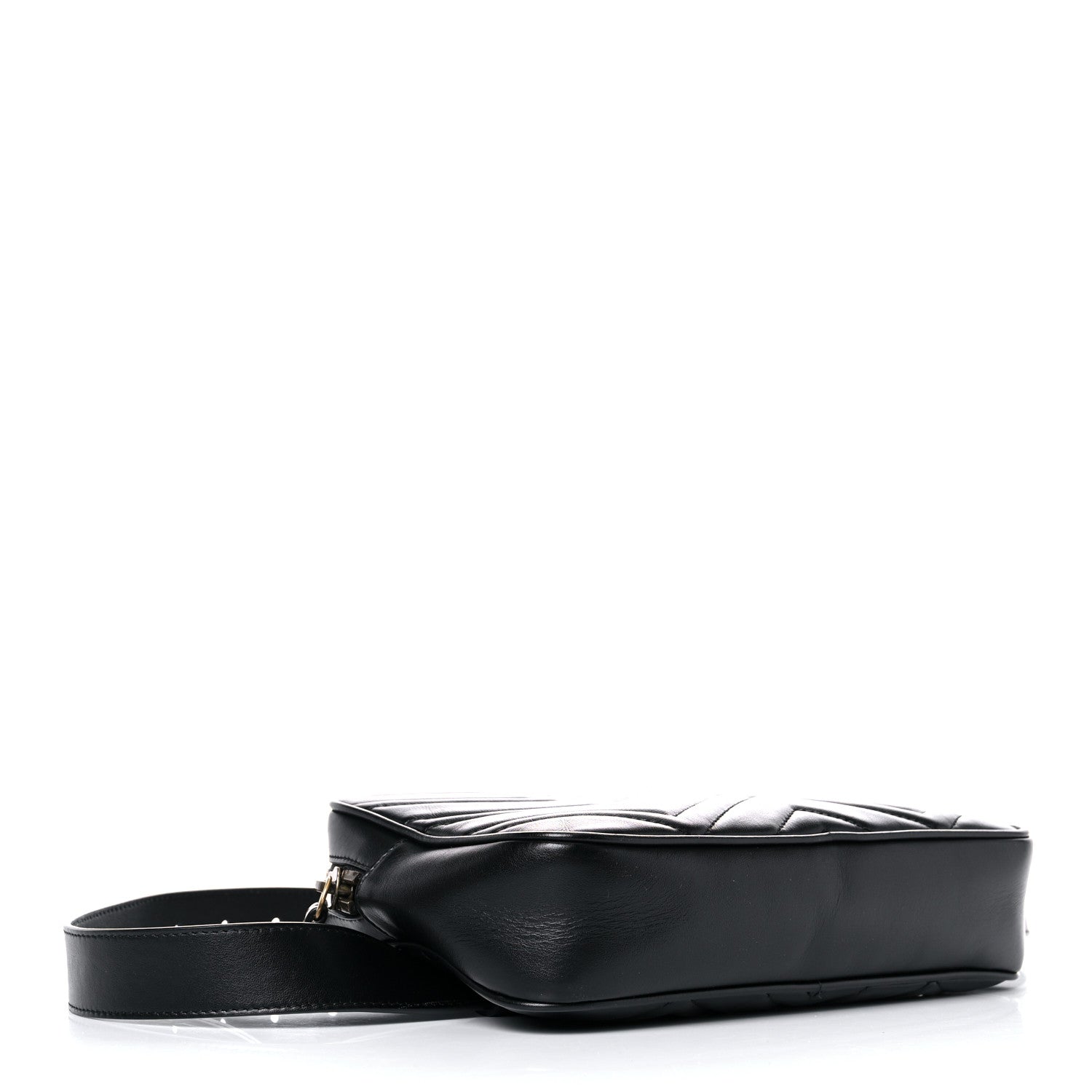 Gucci Calfskin Matelasse Mens GG Marmont Belt Bag 110 44 Black 4 of 17