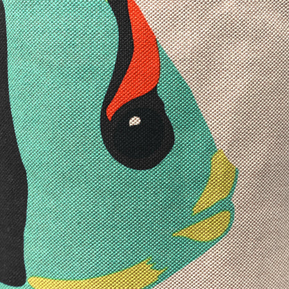 Hermes Toile H Canvas Under The Waves Drawstring Duffle Bag 8 of 10