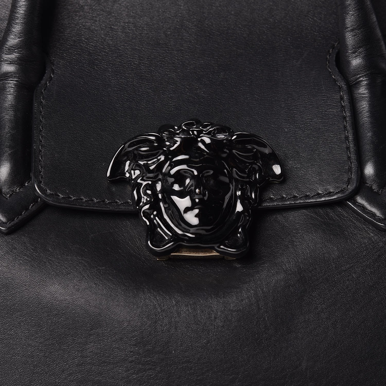 Versace Calfskin Large Palazzo Empire Bag Black 8 of 40