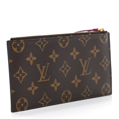 Louis Vuitton Monogram Felicie Chain Wallet Zippered Insert Fuchsia 2 of 4