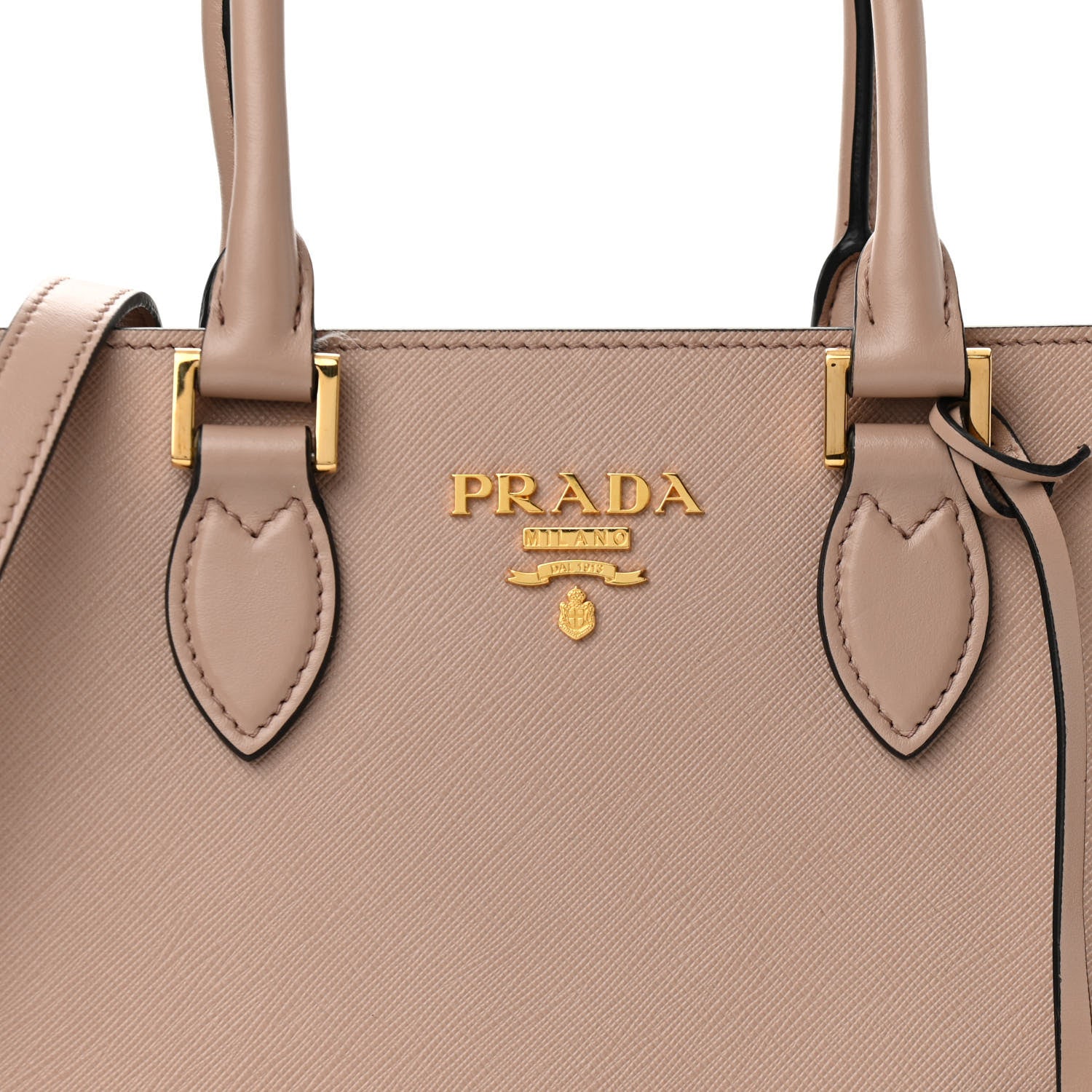 Prada Saffiano Soft Calfskin Small Zippered Tote Cipria 9 of 12