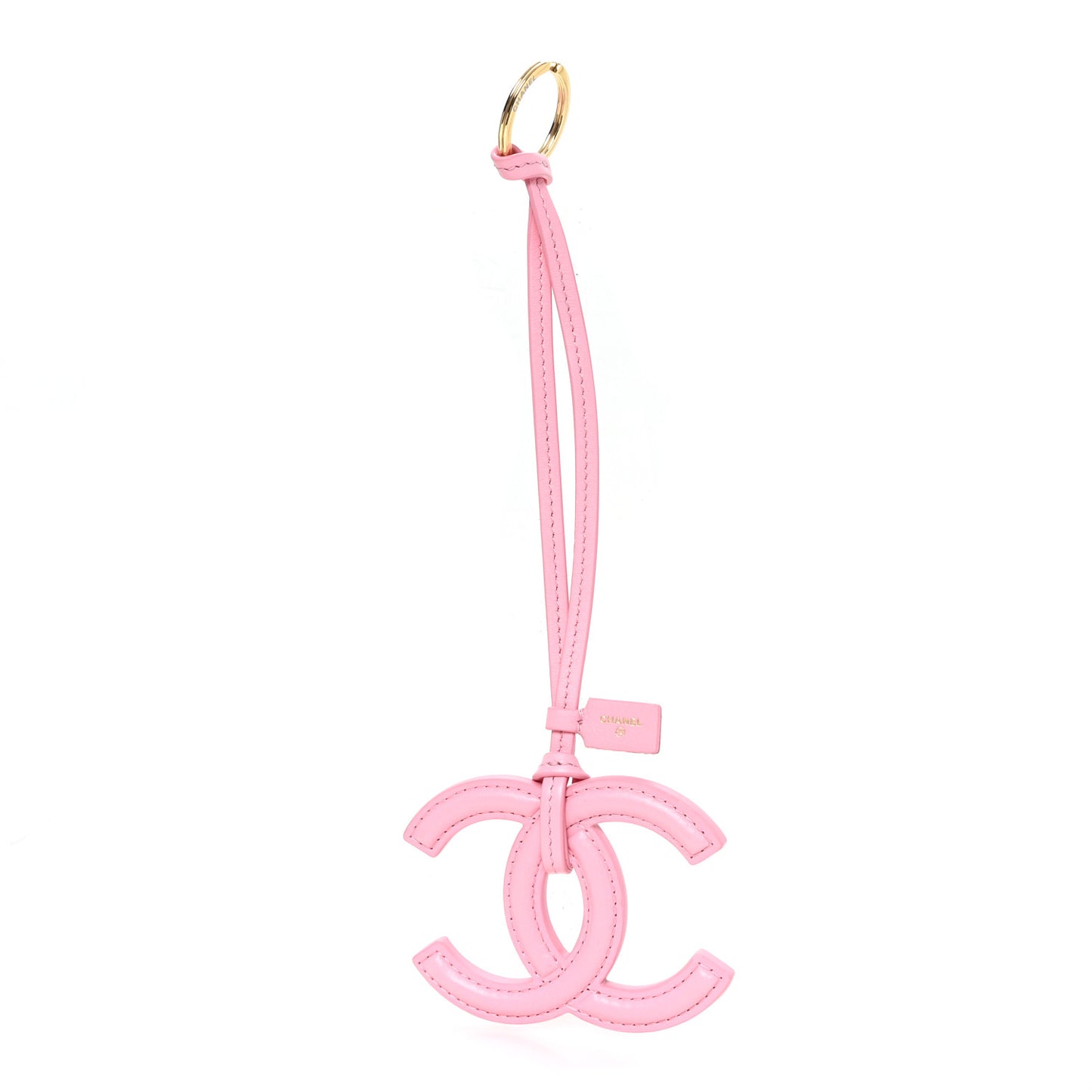 Lambskin Mini CC Bag Charm Pink