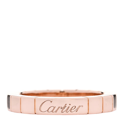 Cartier 18K Pink Gold 3mm Lanieres Ring 48 4.5 1 of 4