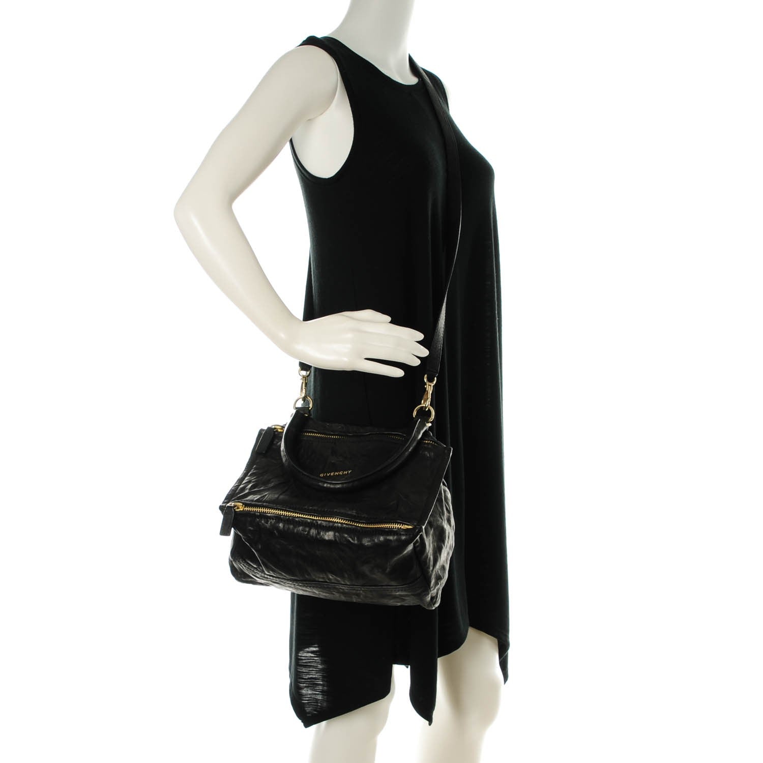 Givenchy Tumbled Sheepskin Small Pandora Black 2 of 7