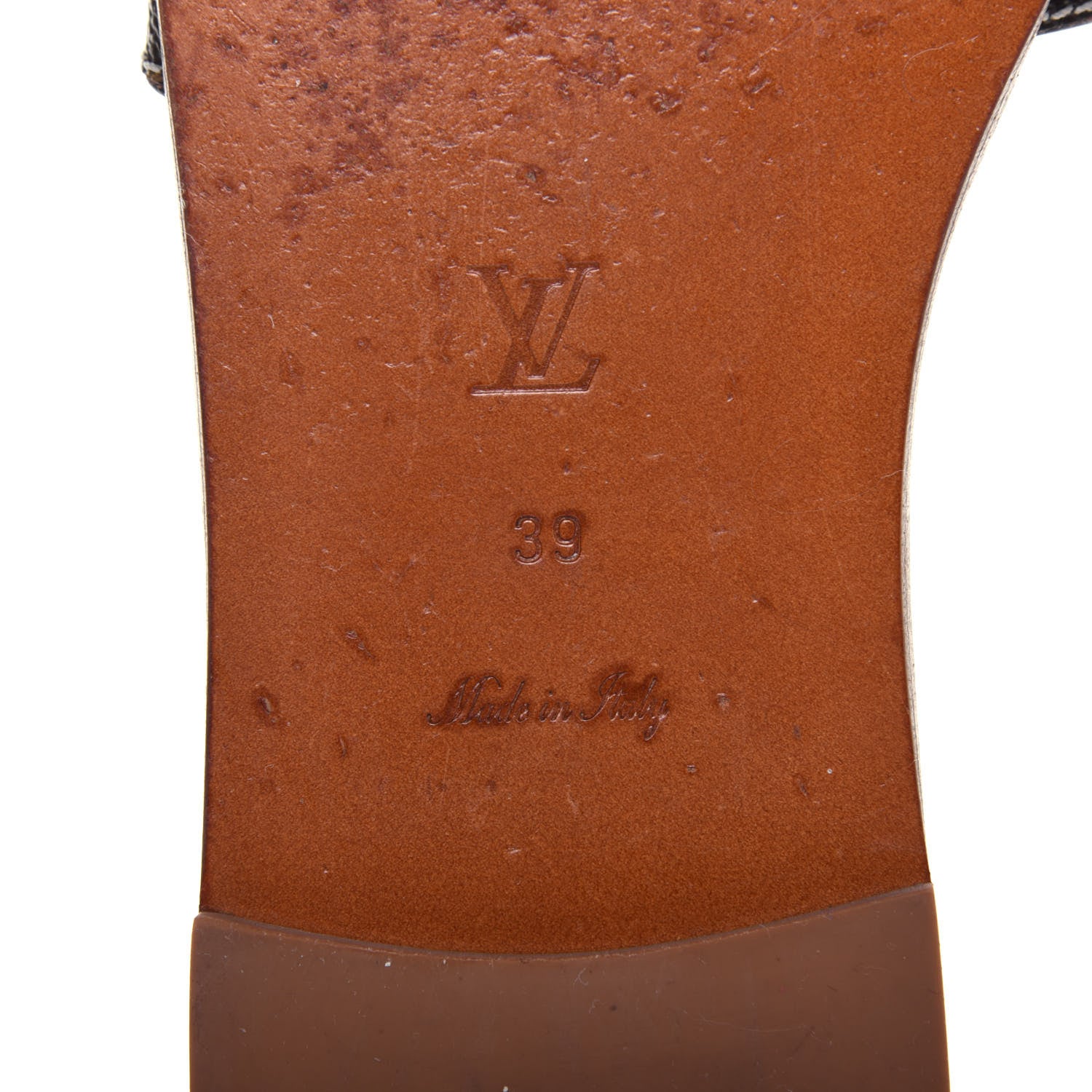 Louis Vuitton Monogram Lock It Flat Mules 39 Brown 6 of 16