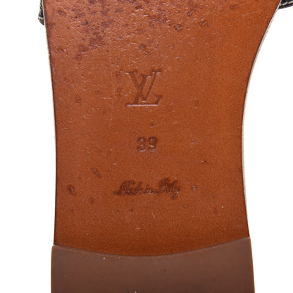 Louis Vuitton Monogram Lock It Flat Mules 39 Brown 6 of 16