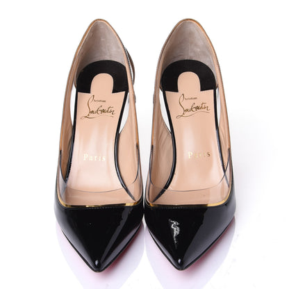 Christian Louboutin Patent PVC Specchio Cosmo 554 100 Pumps 37 Black 5 of 10