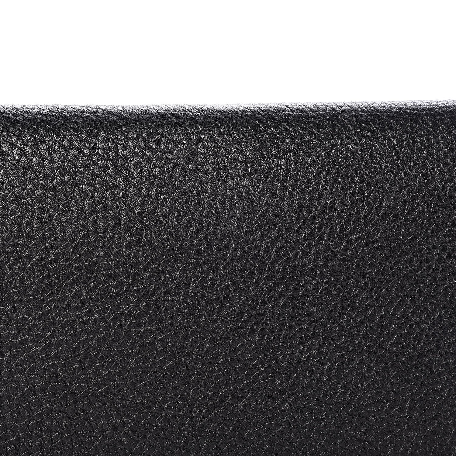 Valentino Garavani Pebbled Calfskin Rockstud Side Slip Wristlet Clutch Black 9 of 9