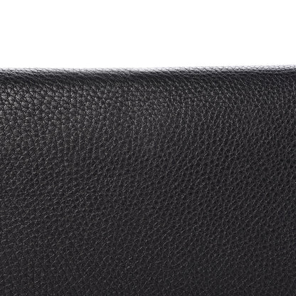 Valentino Garavani Pebbled Calfskin Rockstud Side Slip Wristlet Clutch Black 9 of 9
