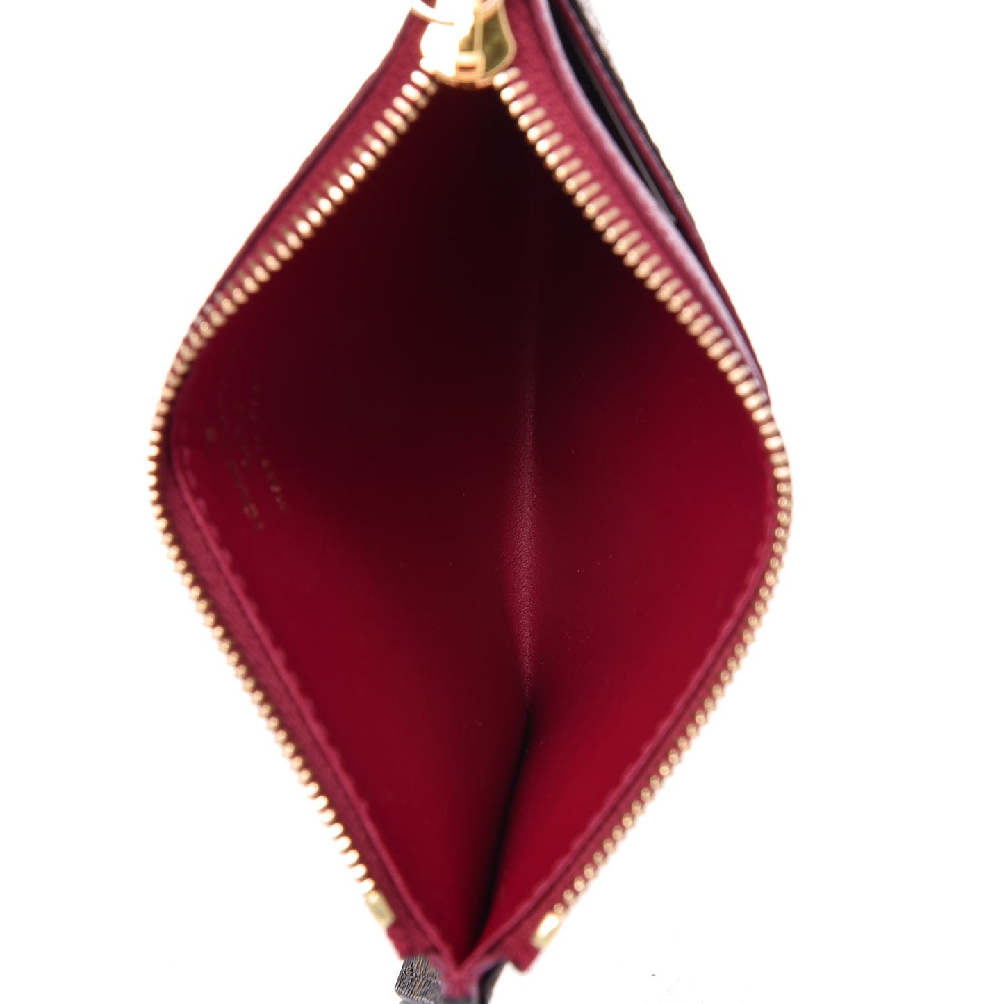 Monogram Zipped Card Holder Fuchsia