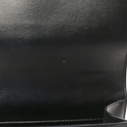 Saint Laurent Smooth Calfskin Medium Monogram Sunset Satchel Black 10 of 11