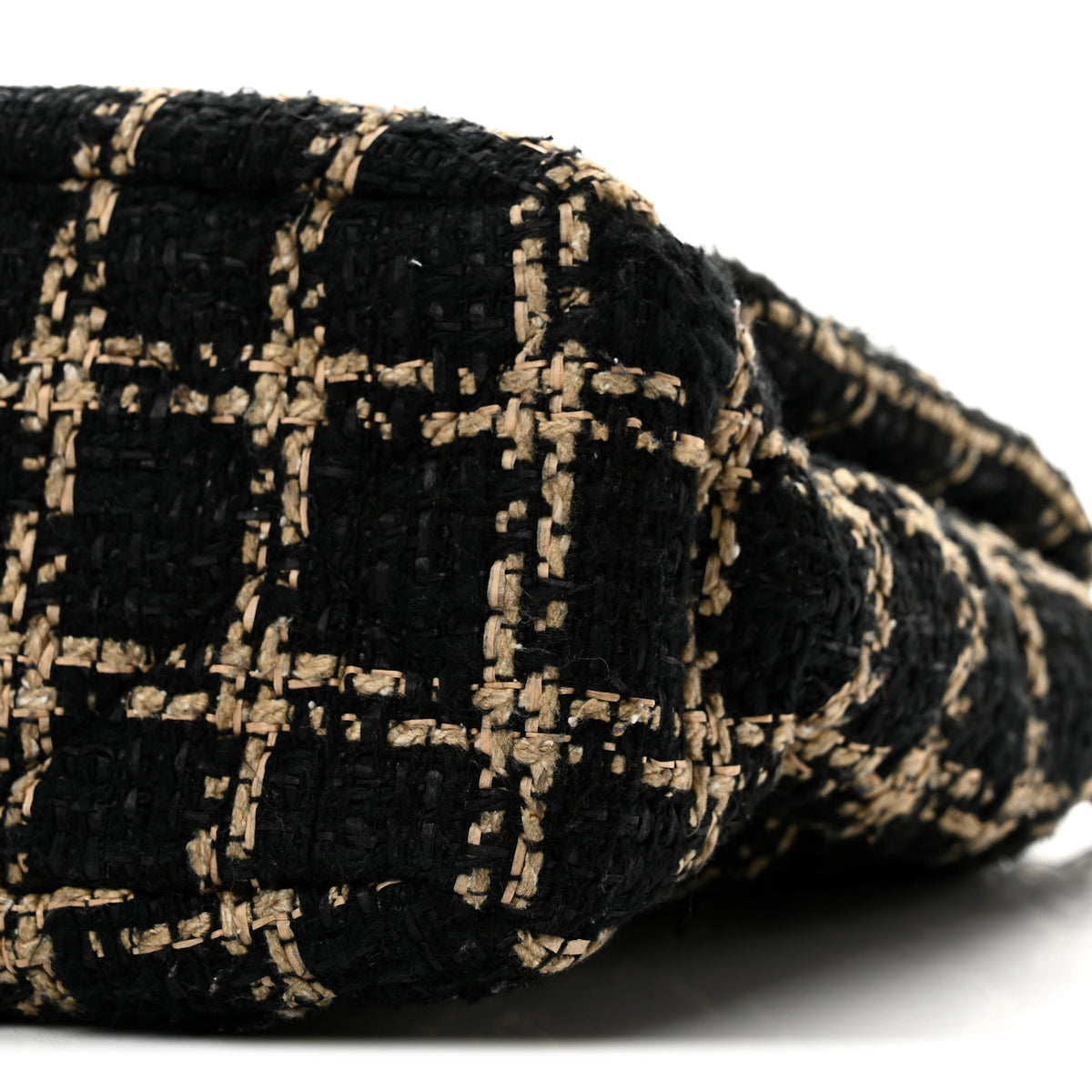 Tweed Quilted Medium Chanel 19 Flap Black Beige