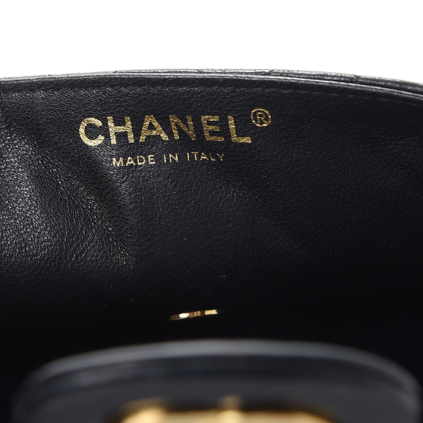 Lambskin Quilted East West Flap Black