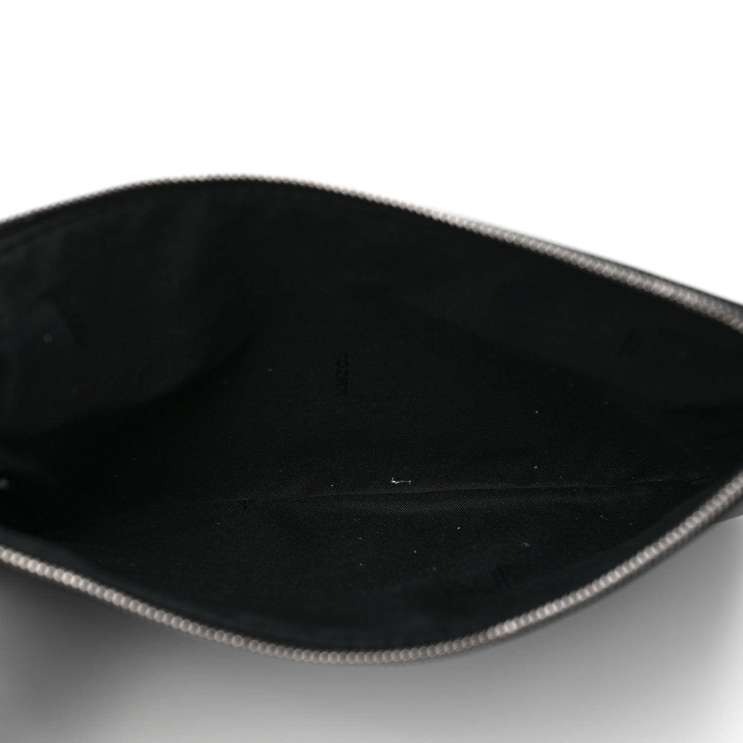 Calfskin Pearl F is Fendi Embellished Triplette Pouch Set Black