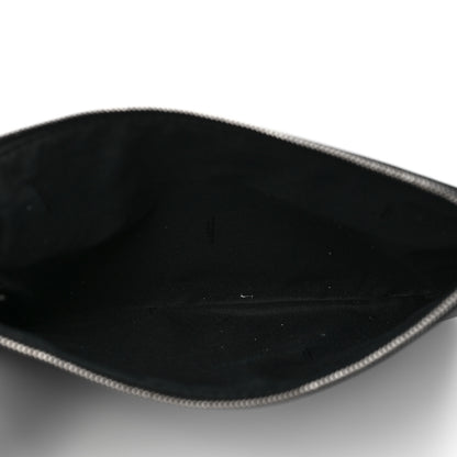 Fendi Calfskin Pearl F is Fendi Embellished Triplette Pouch Set Black 5 of 10