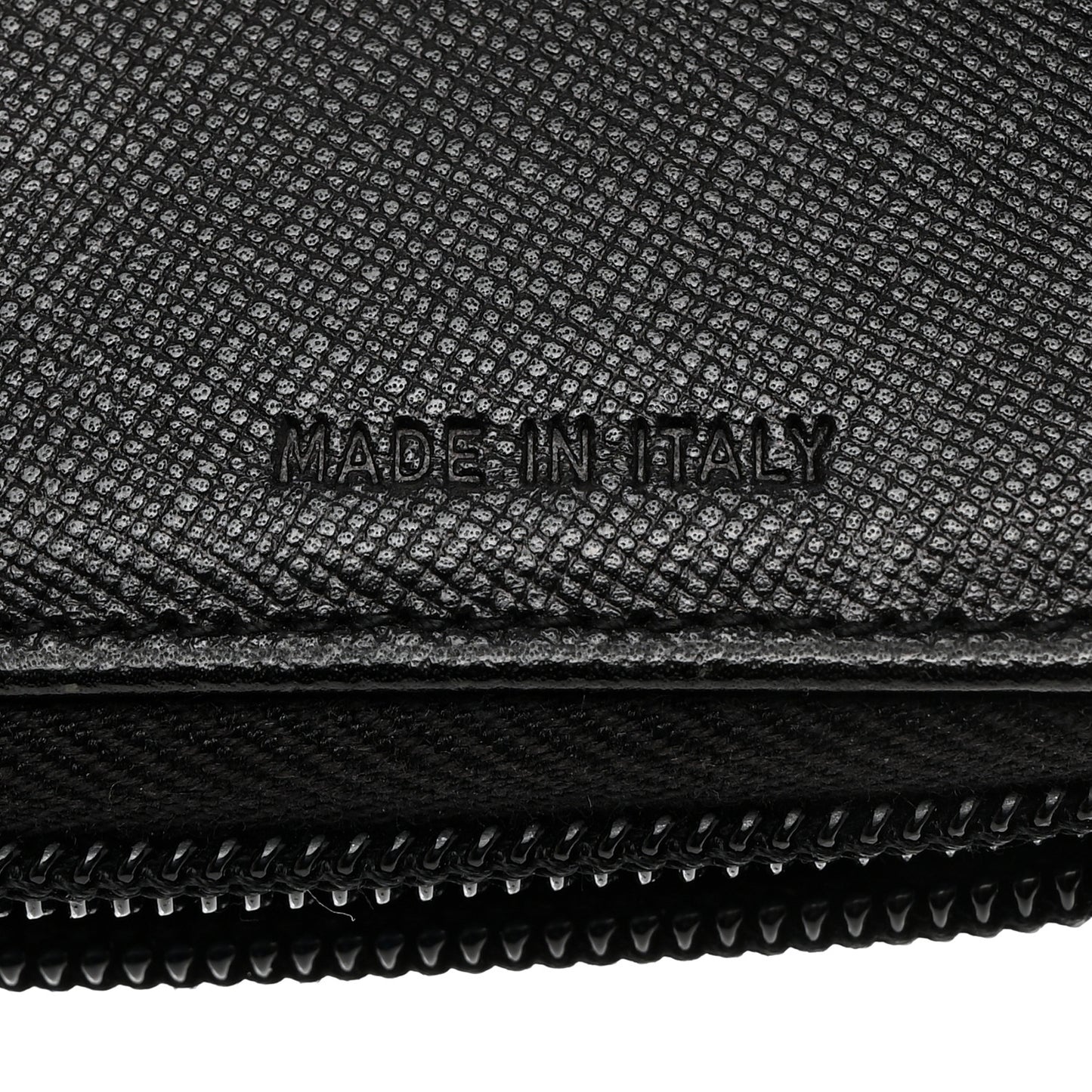 Saffiano Metal Compact Wallet Black