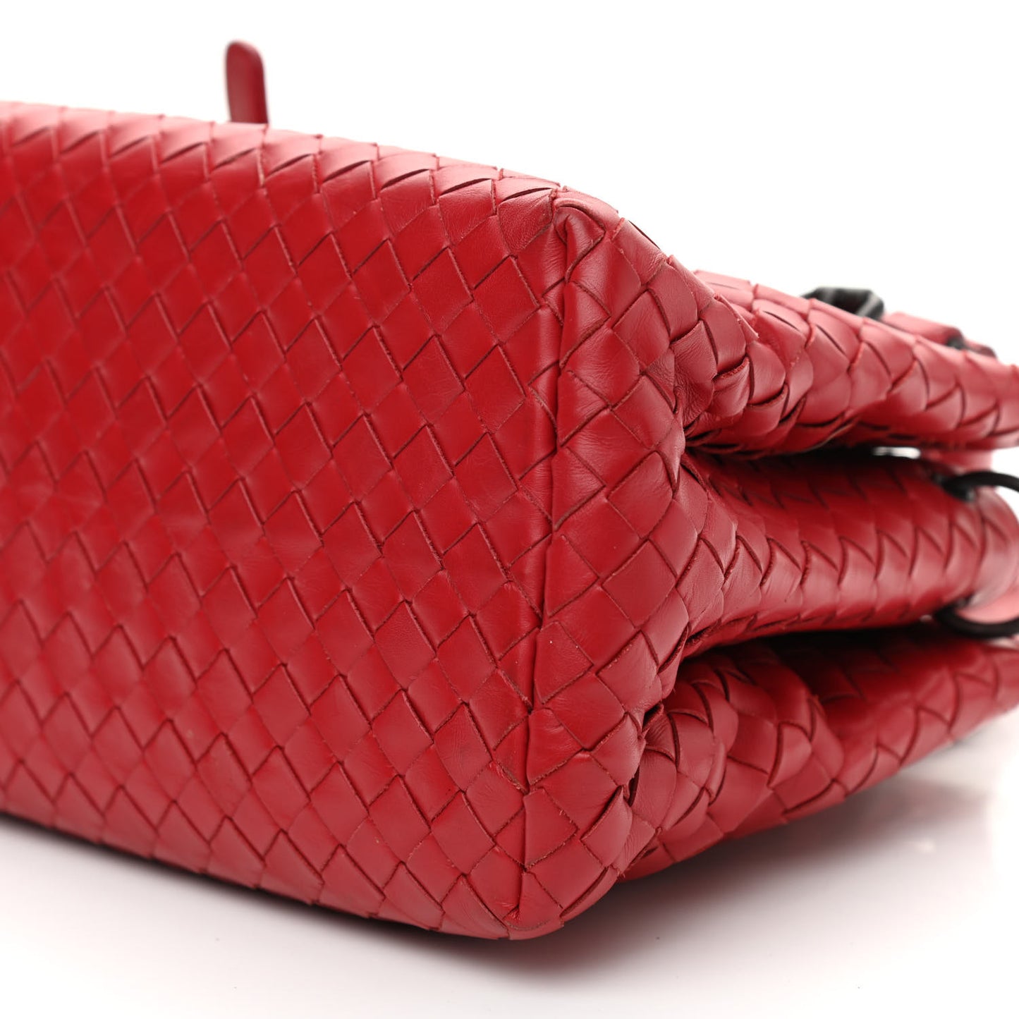 Calfskin Intrecciato Mini Roma Red