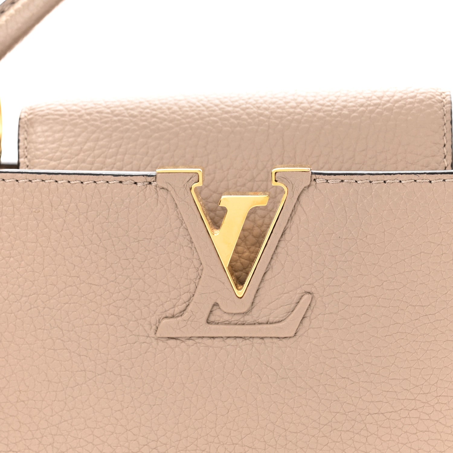 Louis Vuitton Taurillon Capucines BB Galet 7 of 9
