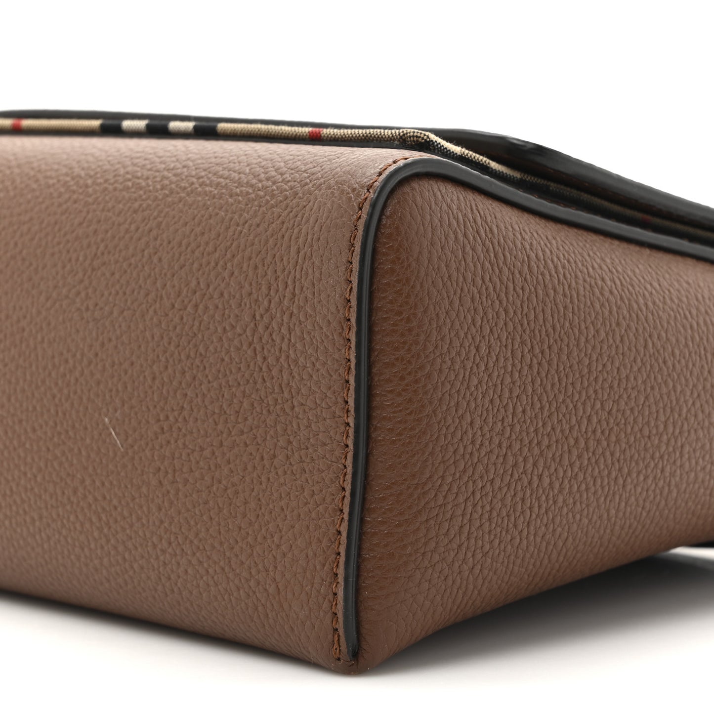 Calfskin Vintage Check Note Crossbody Bag Tan
