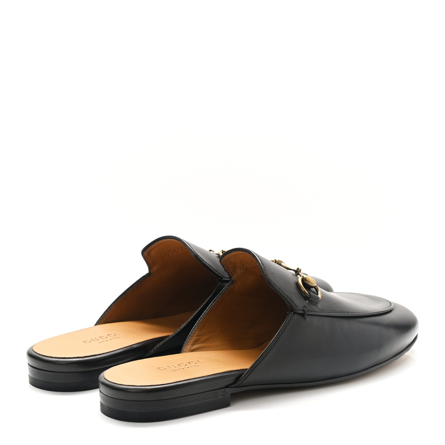 Calfskin Womens Princetown Slippers 37.5 Black