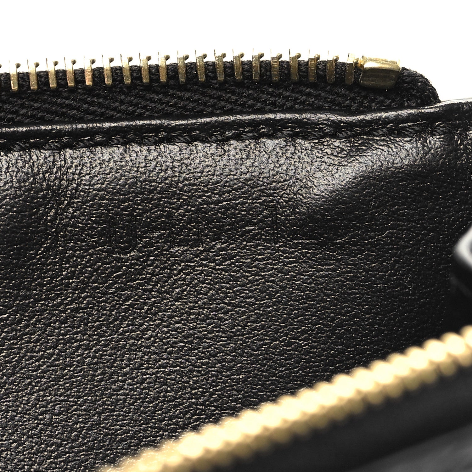 Celine Grained Calfskin Zipped Card Holder Black 7 of 8