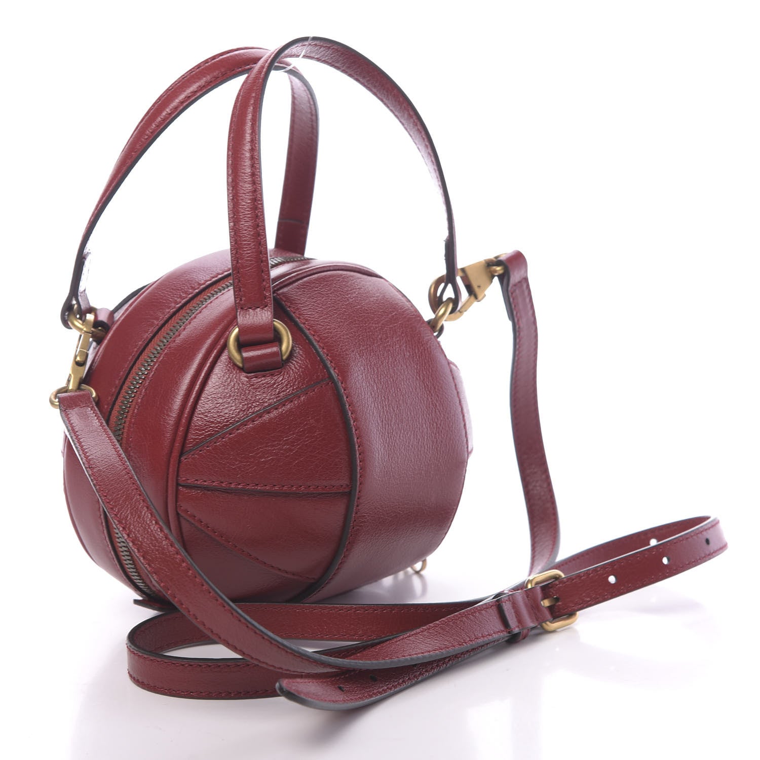 Gucci Piuma Lux Energy Mini Tifosa Basketball Shaped Shoulder Bag Romantic Cerise 3 of 10