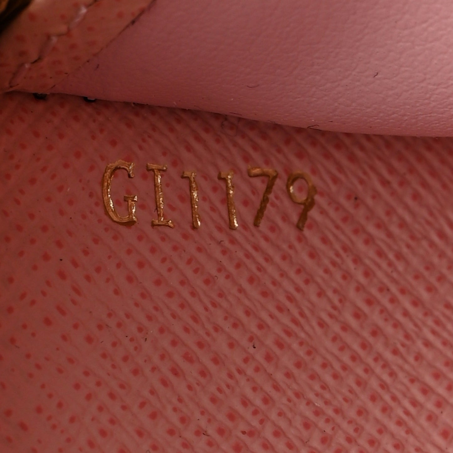 LOUIS VUITTON Damier Ebene Zippy Wallet Rose Ballerine