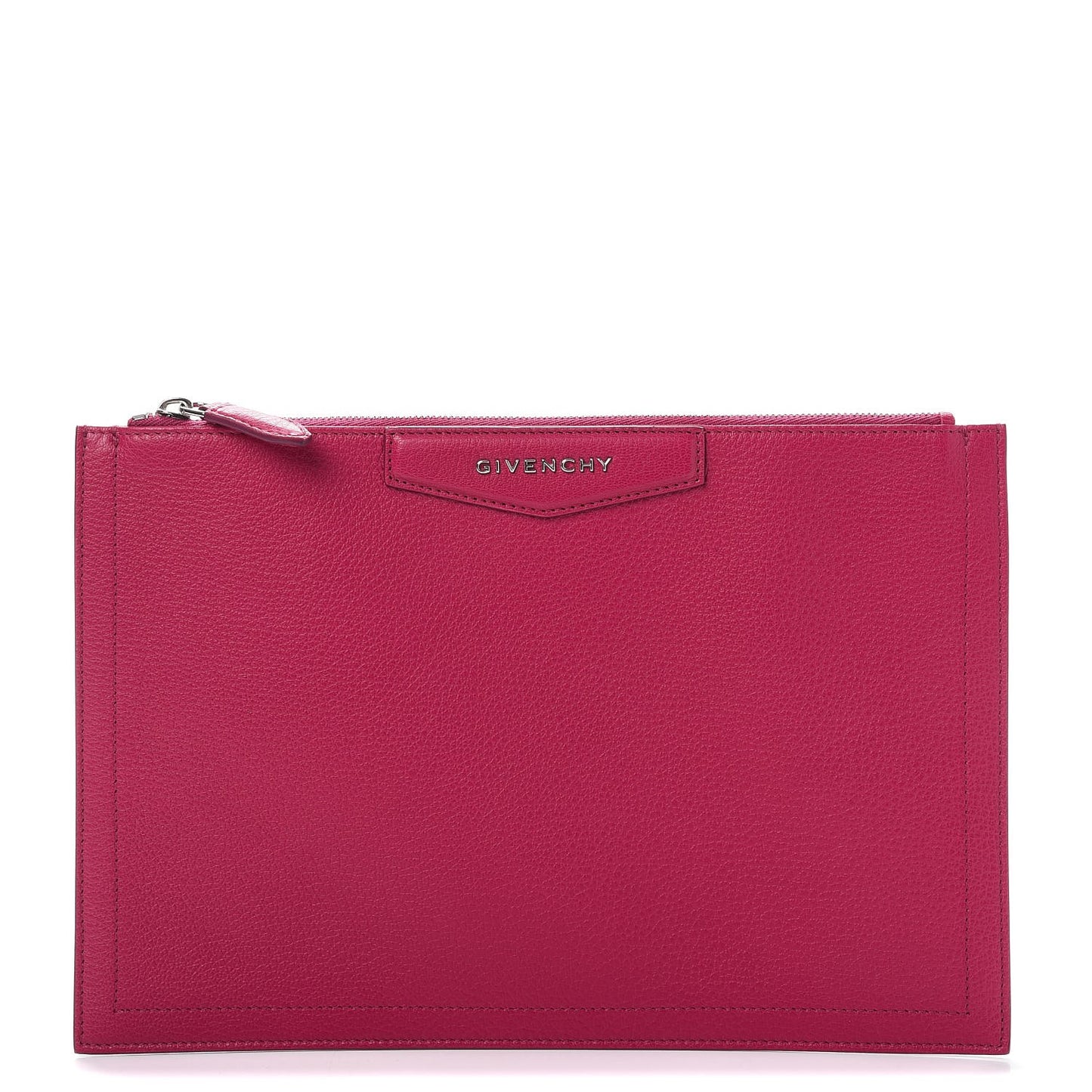 Sugar Goatskin Medium Antigona Pouch Fushia