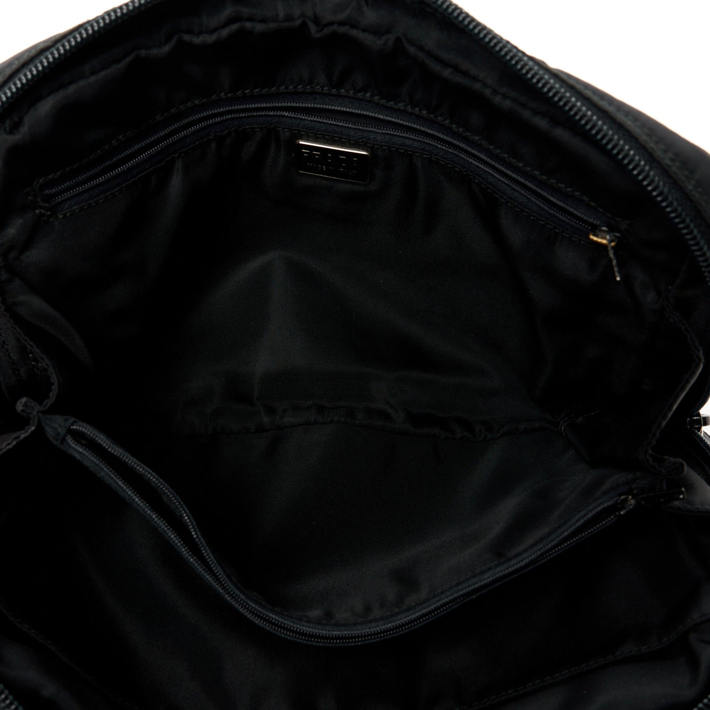 Tessuto Nylon Vela Cosmetic Pouch Black
