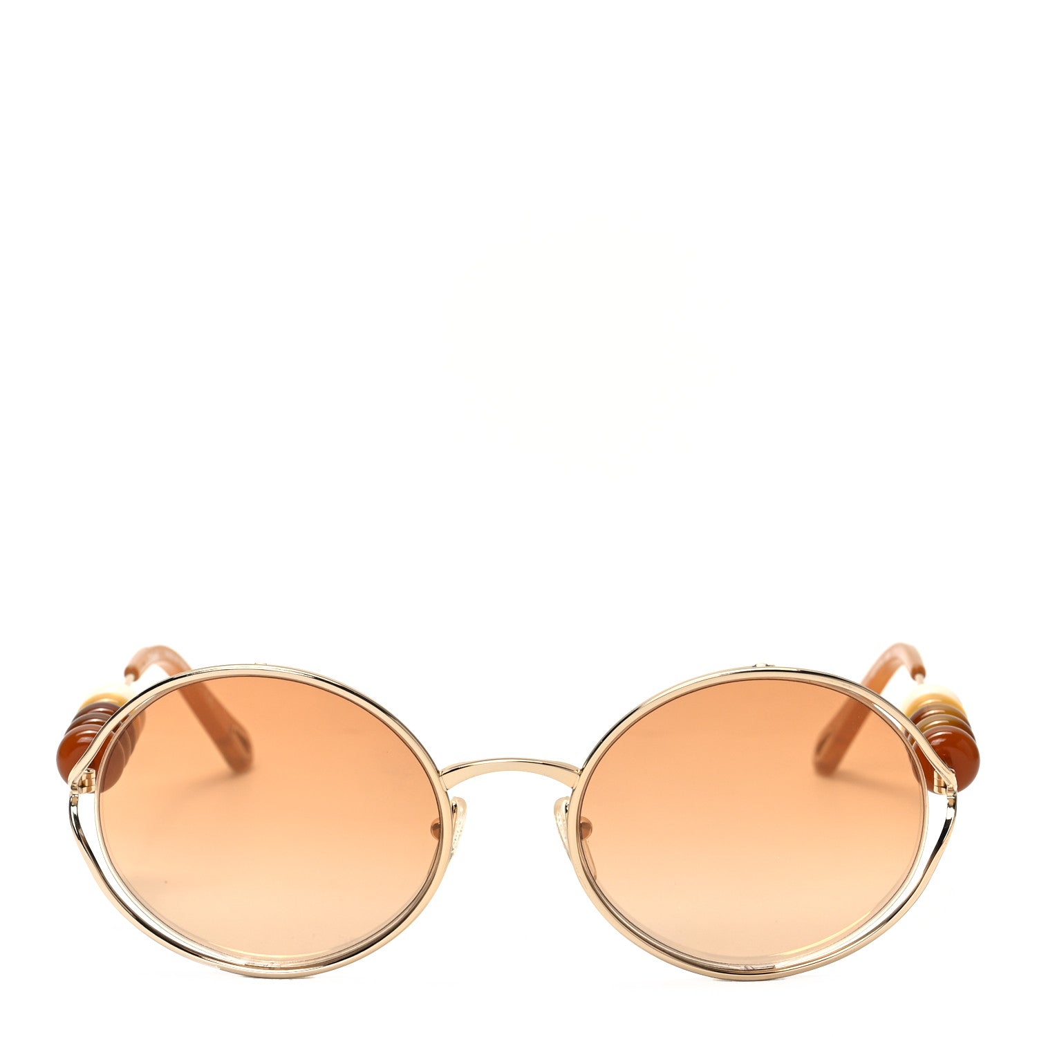 Chloe Round Sunglasses CE167S Gold 2 of 6