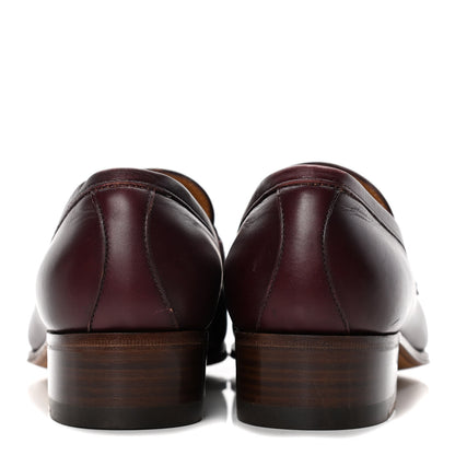 Gucci Calfskin Web Interlocking G Tassel Loafers 37.5 Ruby Bordeaux 6 of 10
