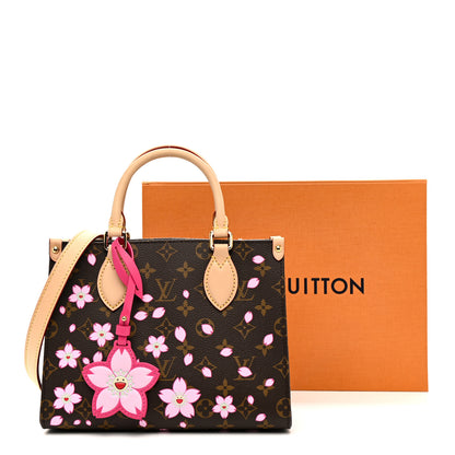 Louis Vuitton LV X TM Monogram Cherry Blossom Onthego PM Sakura Brown 10 of 10