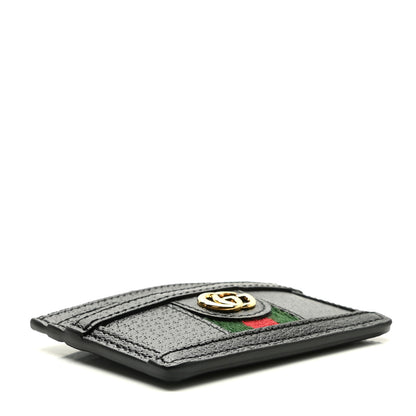 Gucci Calfskin Web GG Ophidia Card Holder Black 4 of 7