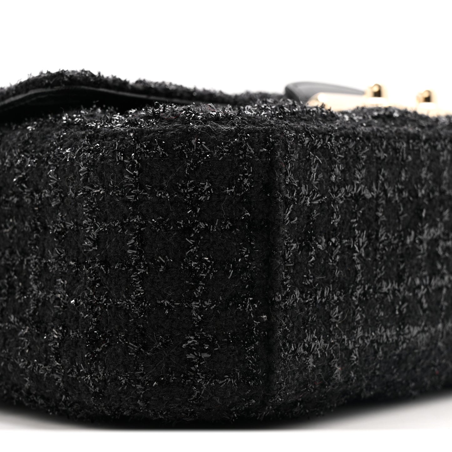 Tweed Medium Miss Dior Flap Black