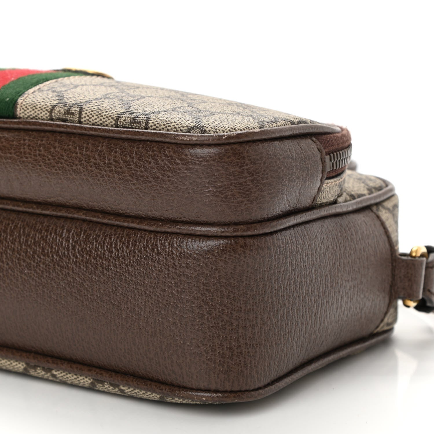 Gucci GG Supreme Monogram Calfskin Web Small Ophidia Messenger Bag Beige Ebony New Acero 10 of 10