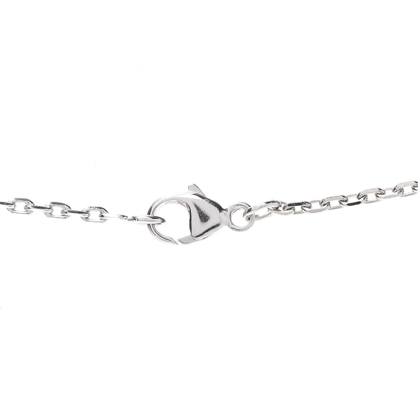 Palladium Mini Pop H Pendant Necklace Marron Glace