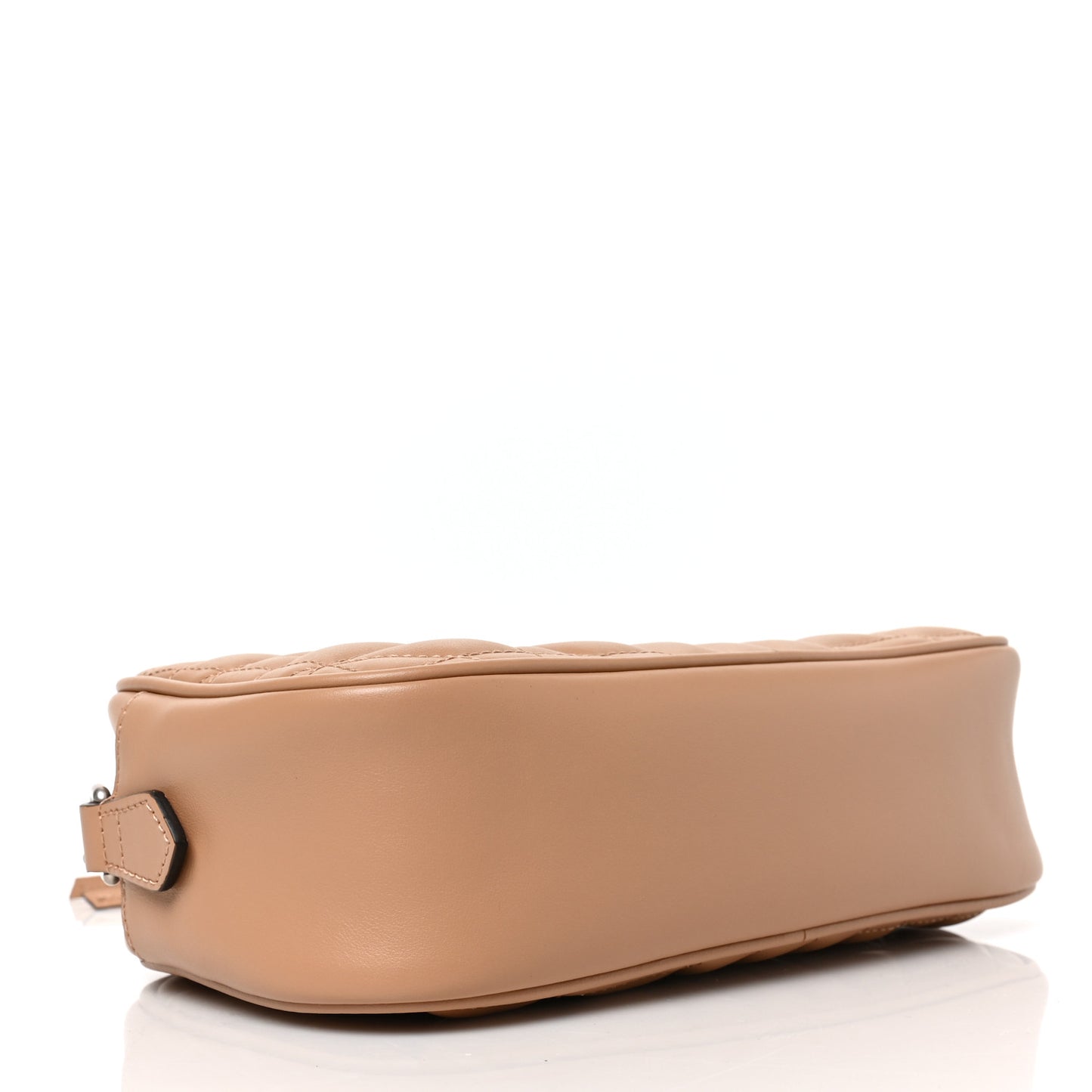Calfskin Matelasse Aria Small GG Marmont Chain Shoulder Bag Camelia