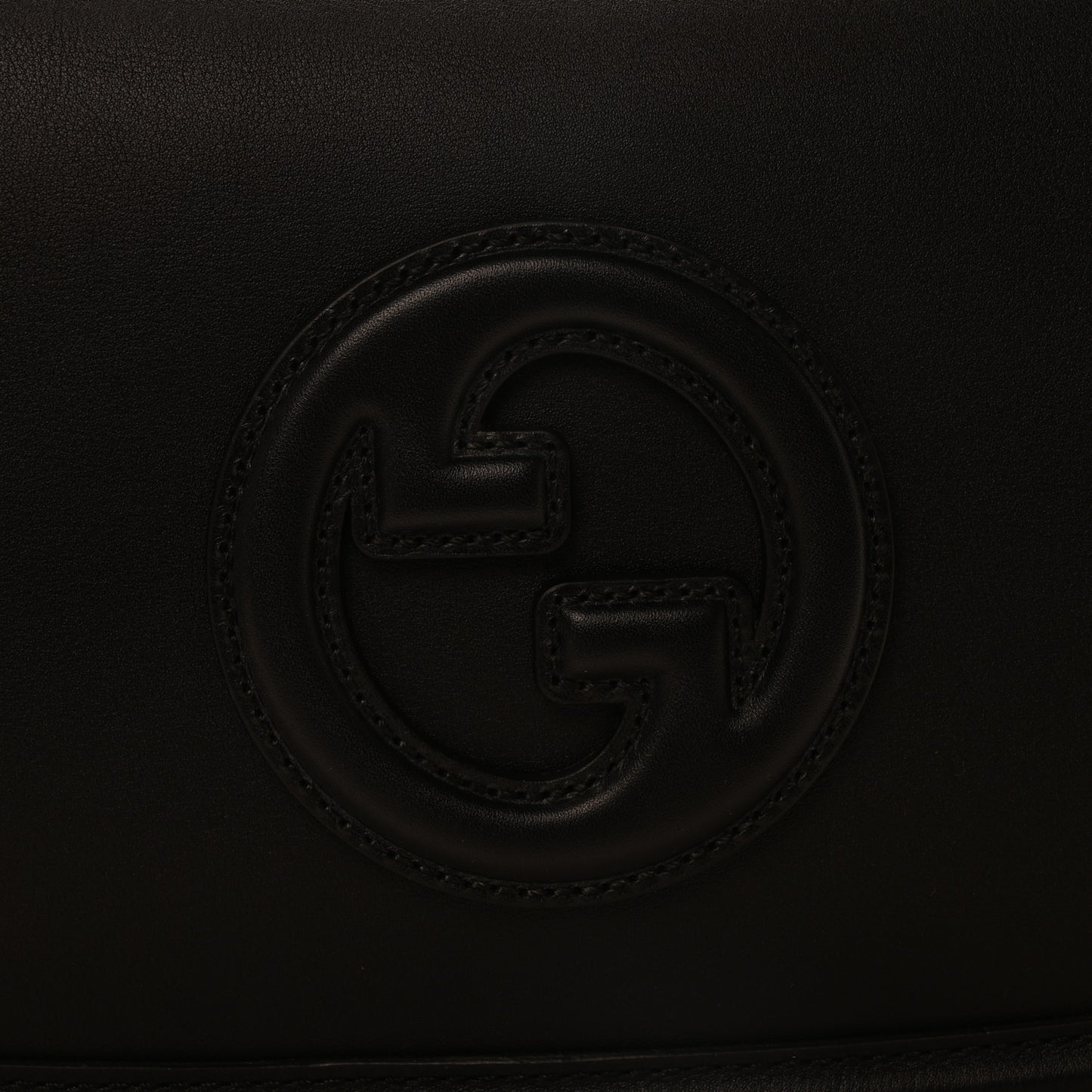 Calfskin Large Blondie Top Handle Bag Black