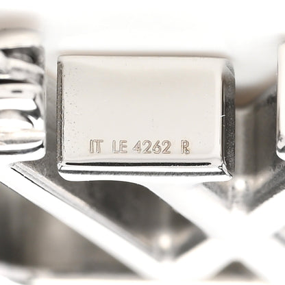Louis Vuitton Palladium Small Louise Hoop Earrings Silver 4 of 5