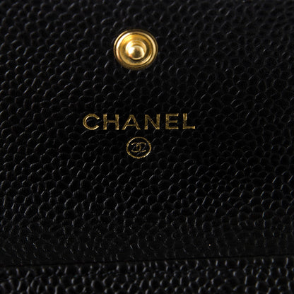 Chanel Caviar Quilted Flap Card Holder Black 5 of 7