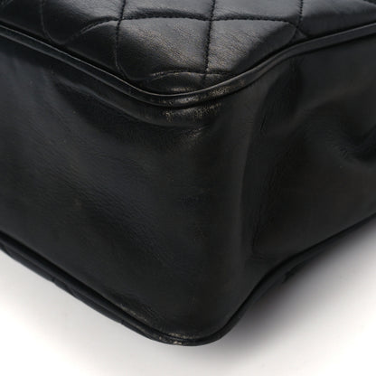 Chanel Lambskin Quilted CC Shopping Tote Black 9 of 9