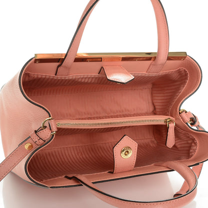 Fendi Vitello Elite Petite 2Jours Tote Pesca 5 of 6