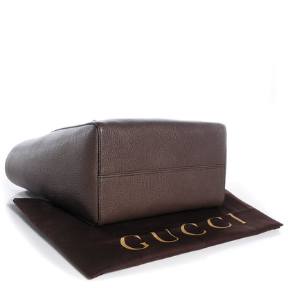Gucci Dollar Calfskin Small Swing Tote Grey Field Soft Pink 6 of 19