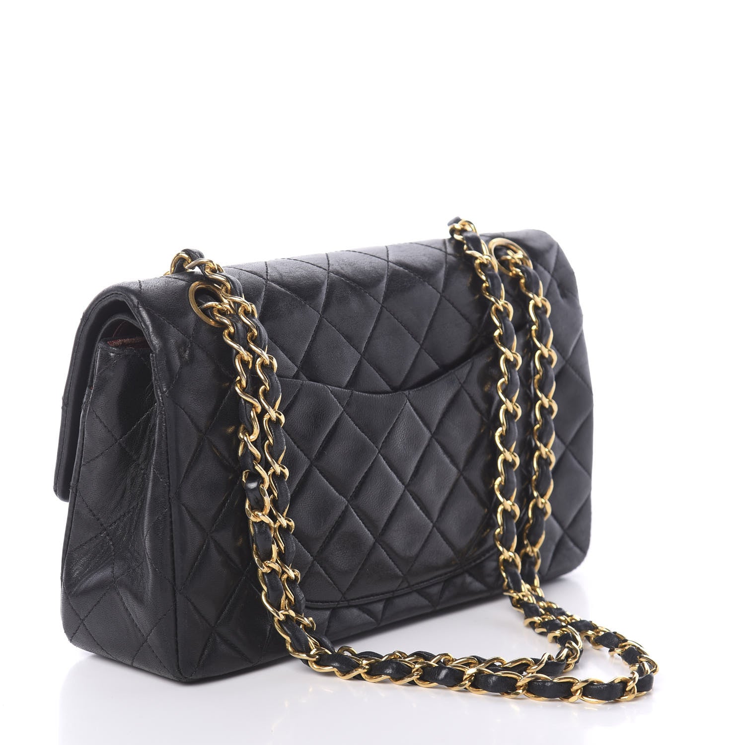 Chanel Lambskin Quilted Small Double Flap Black 2 of 8