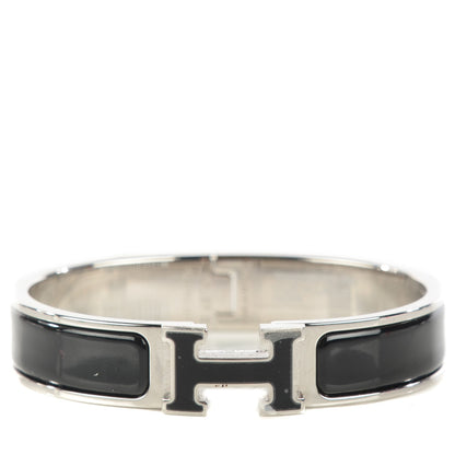 Hermes Enamel Narrow Clic Clac H Bracelet PM Black 1 of 6
